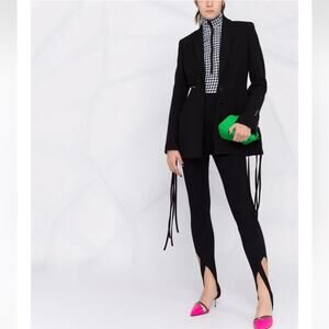 The Attico Jamie cut-out stirrup leggings